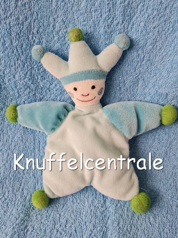 Unitoys harlekijn ster pop met kroon blauw (zonder label)