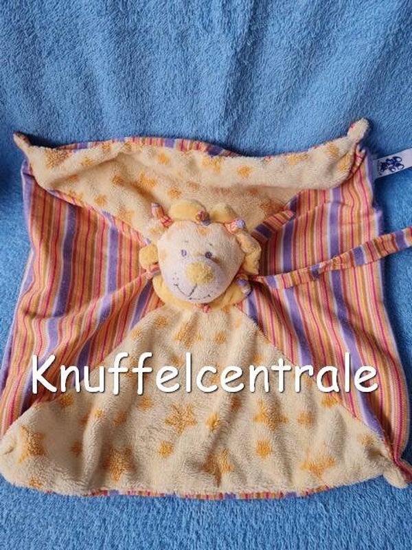 Unitoys leeuw geel knuffeldoek met rammel