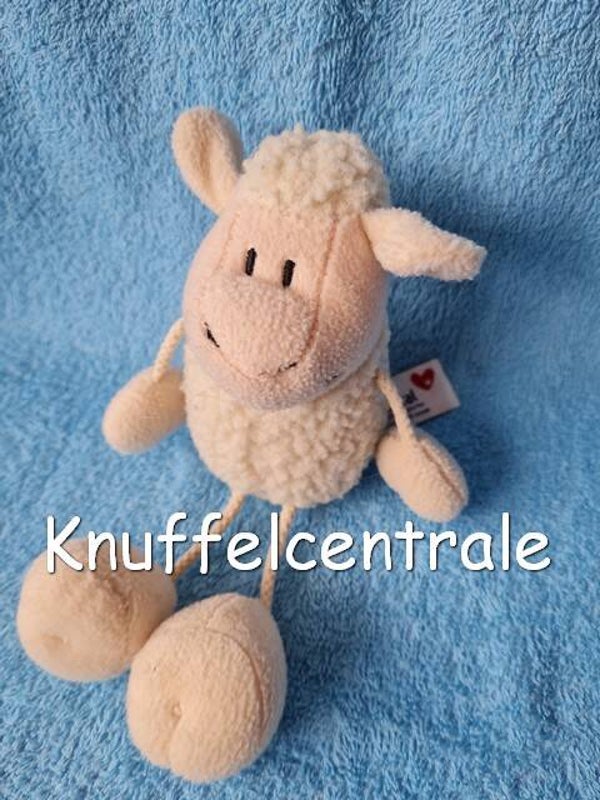 Prenatal schaap beige wollig met bungel pootjes
