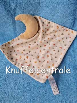 Zeeman maan knuffeldoek met rammel