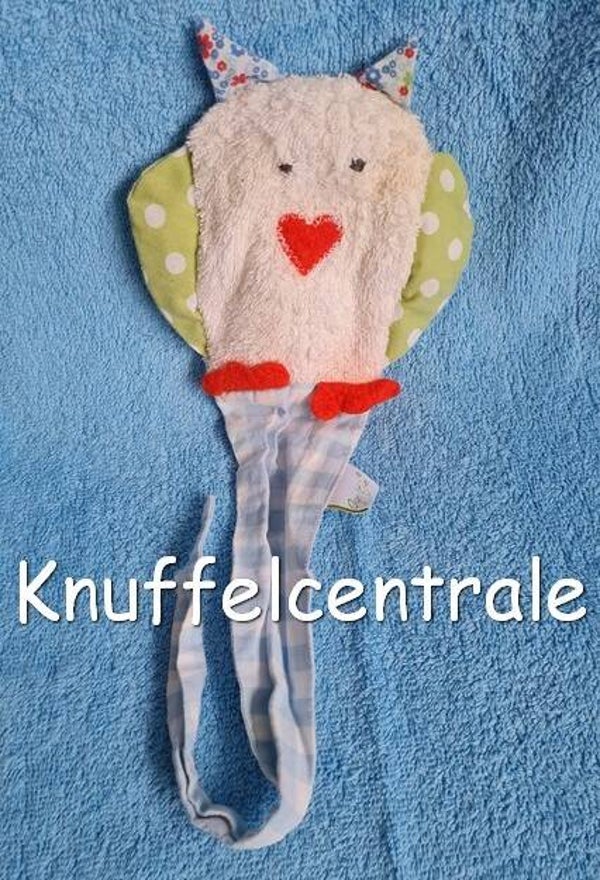 Ogeltje vogel uil  knuffeldoek speendoek badstof katoen