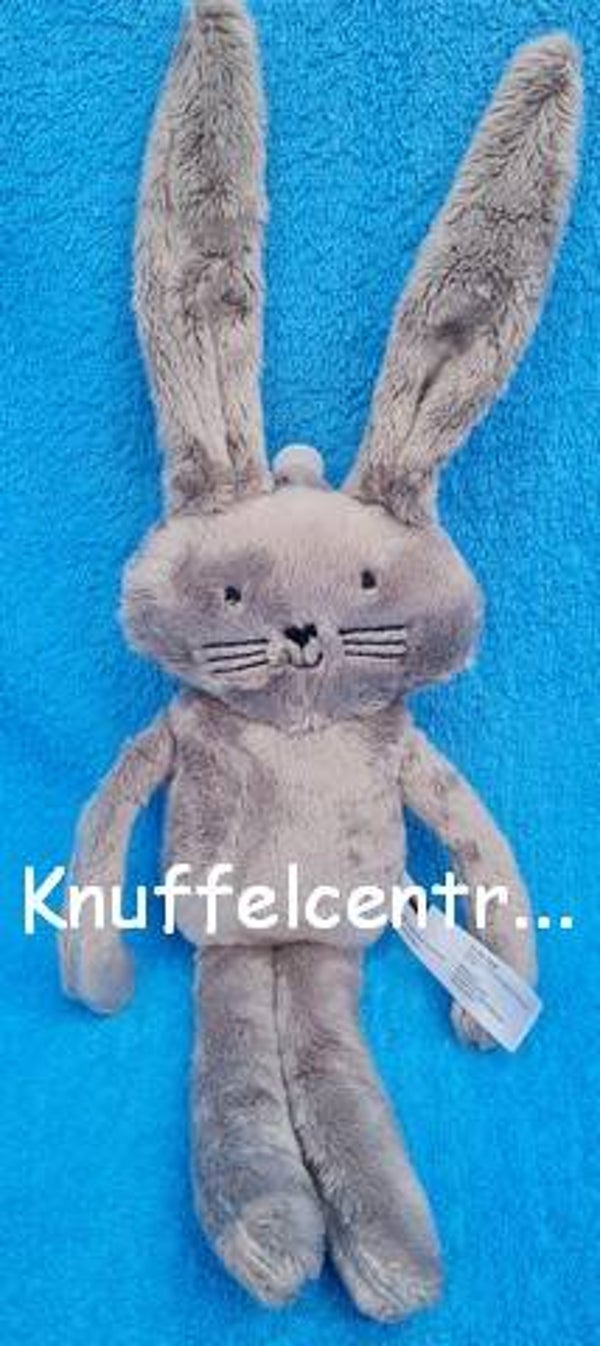 Hema konijn knuffel donker grijs (zonder label)