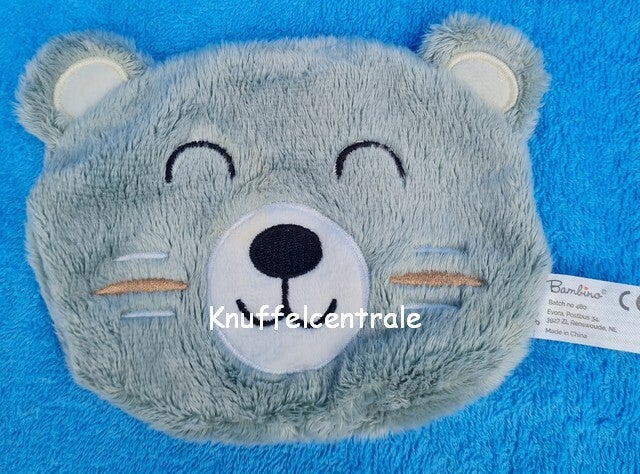 Bambino beer Evora knuffeldoek knisperdoek grijs groen