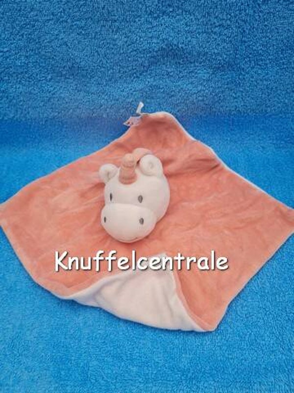 Bambino Eenhoorn Unicorn knuffeldoek Roze met witte onderkant (zonder label)