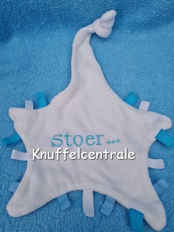VIB ster knuffeldoek speendoek Stoer - Very Important Baby Stoer wit (zonder label)