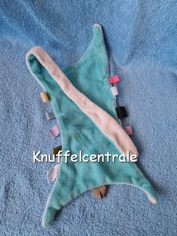 ISI Mini knuffeldoek blauw wit badstof
