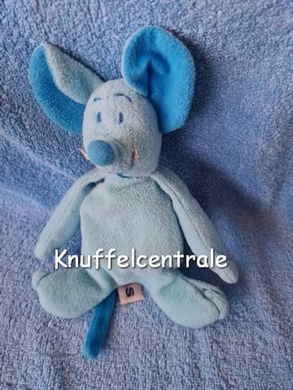 Hans Textiel HTX muis knuffel met knisper blauw 2005