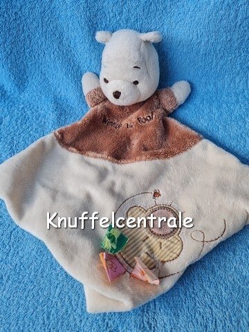 Winnie the Pooh knuffeldoek bruin beige (zonder label met mankement)