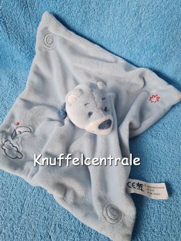 Merkloos Merk onbekend beer blauw knuffeldoek (als TCM)