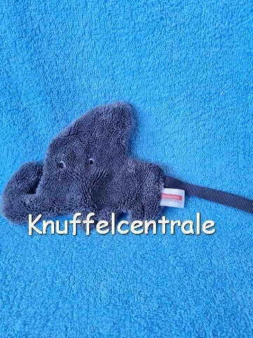 Snooze Baby Sudocrem grijs knuffeldoek olifant klein knisper + speenlus