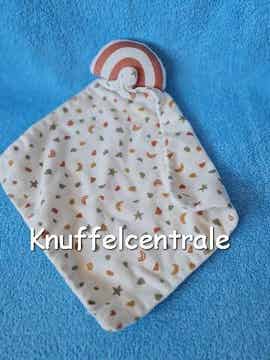 Zeeman regenboog knuffeldoek met rammel