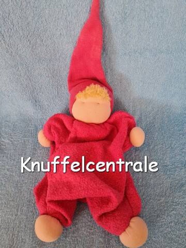 Merk onbekend pop poppetje roze antroposofisch