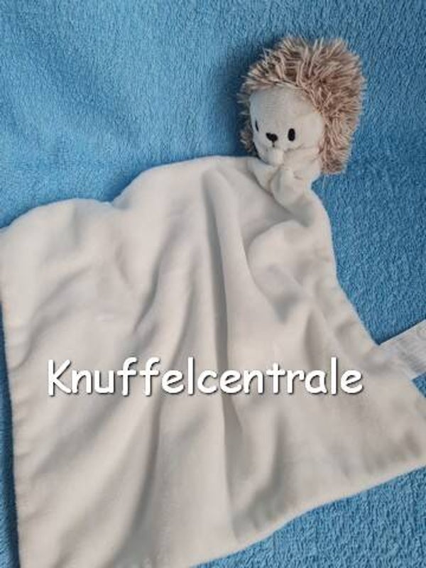 Zeeman egel wit met knuffeldoek en rammel