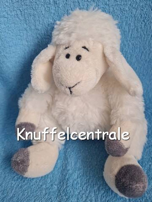 Anna Club Plush schaap schaapje zittend wit grijs
