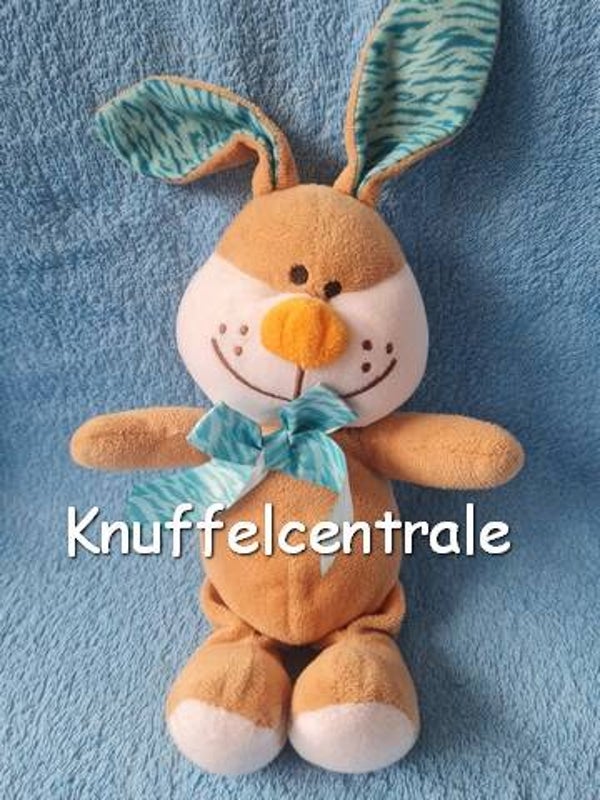 Fizzy Konijn bruin met strik 23 cm