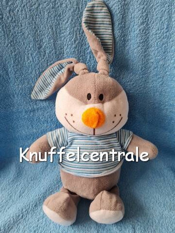 Fizzy Konijn grijs met truitje 28 cm