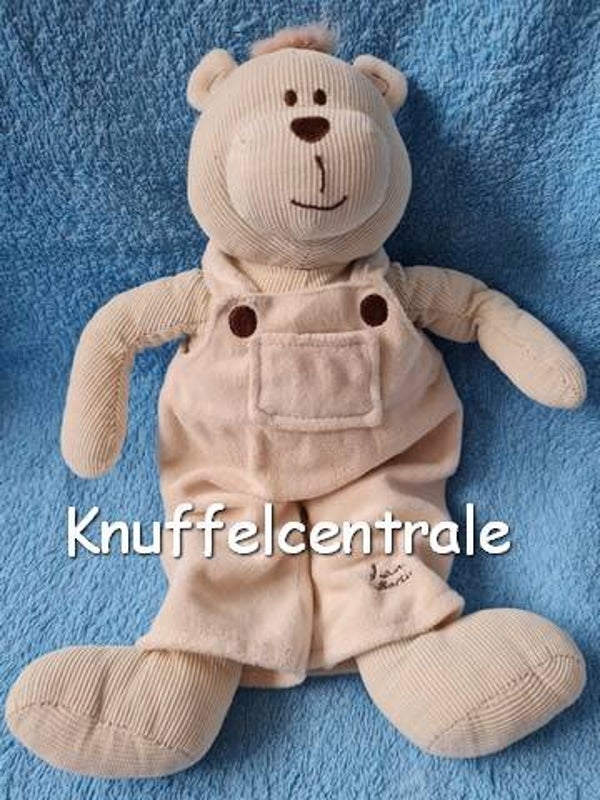 Tiamo beer Creme beige ribstof met tuinpak 30 cm