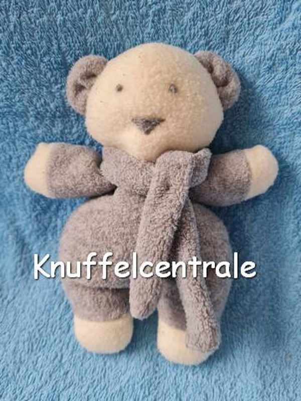 Happy Horse (?) beer fleece grijs wit met rammel - 18 cm (zonder label)