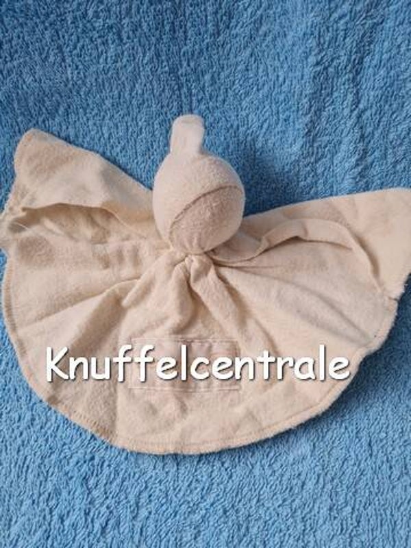 B' engeltje Spookje knuffeldoekje Flanel creme