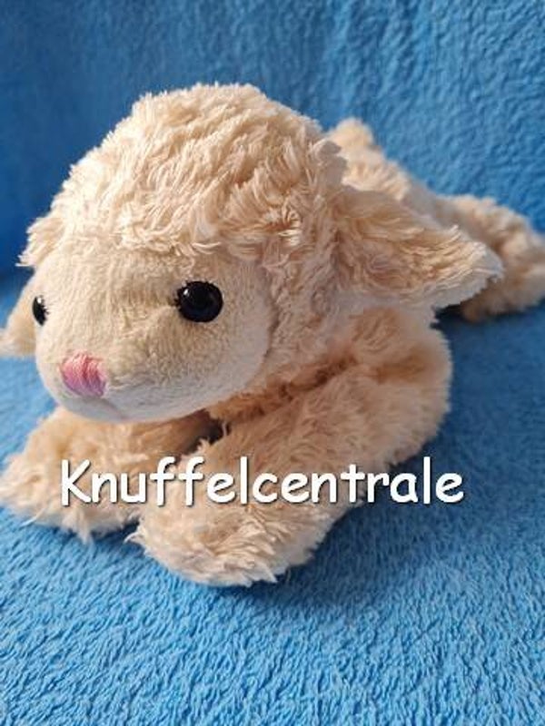 Evora schaap liggend knuffel creme