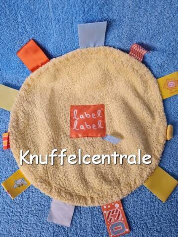 Label Label knuffeldoek rond geel