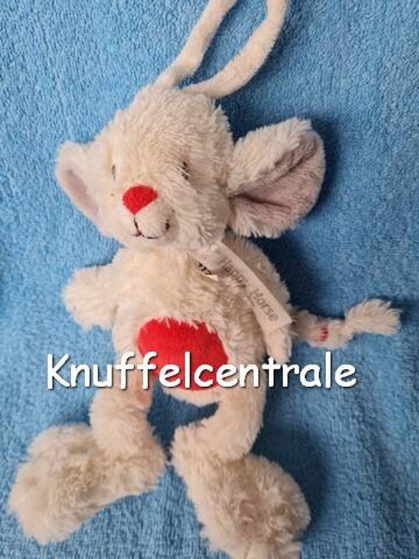 Happy Horse muis Milo mouse knuffel activity knisper piep rammel