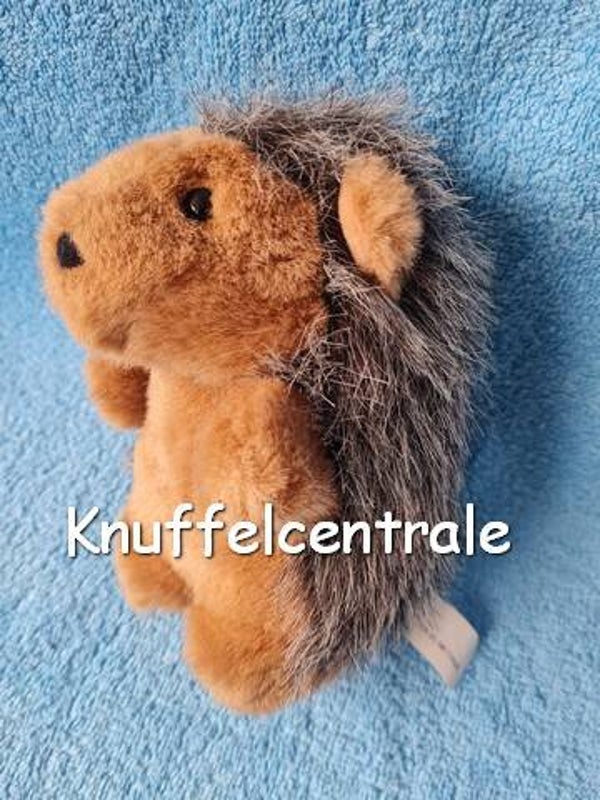 Hema egel plush harig bruin grijs