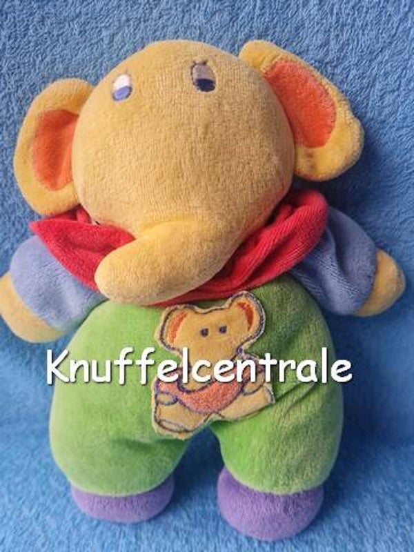 Onbekend Olifant gekleurd met rammel, als Happy Horse (zonder label)