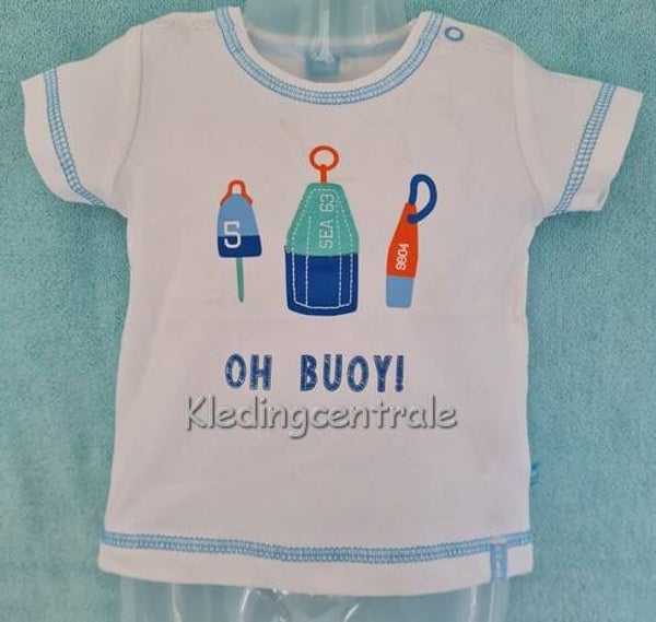 Lief! Lifestyle t-shirt wit korte mouw water boeien maat 56