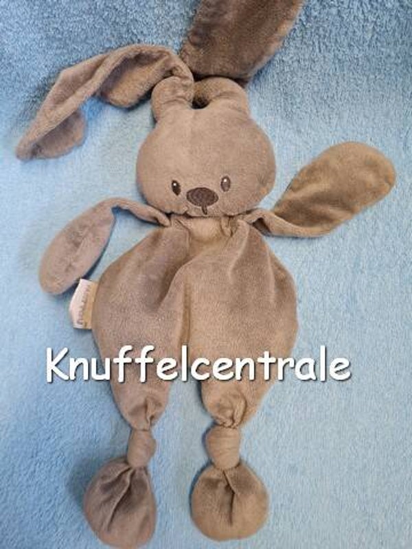 Nattou konijn lapidou grijs knuffeldoek van SPA N.V. Jollymex S.A.