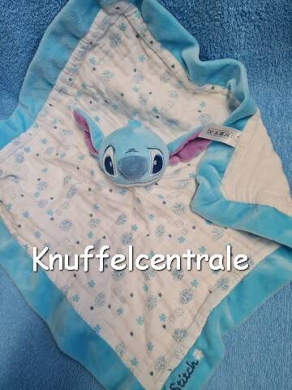 Stitch knuffeldoek Disney Nicotoy velours en katoen