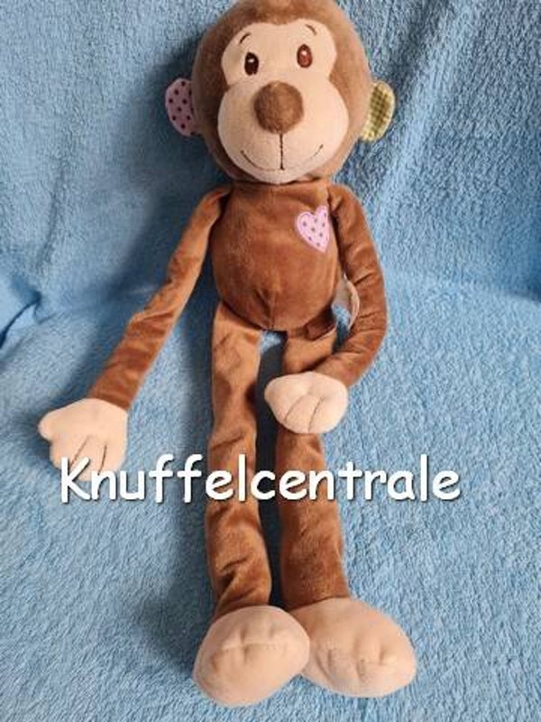 Evora aap bruin slungel Kruidvat knuffel 45 cm