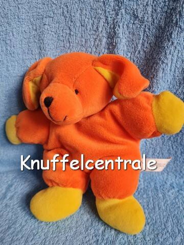 Hema hond oranje geel vintage