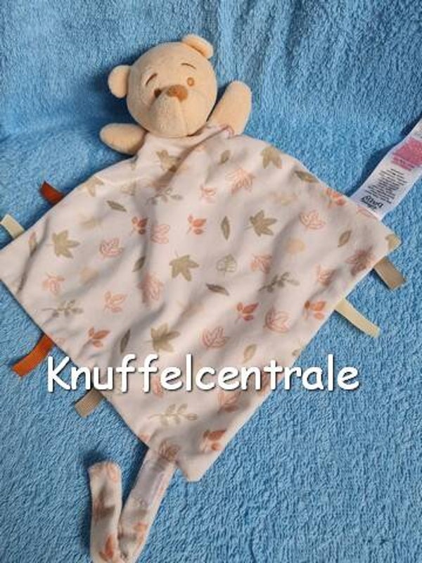 Primark Winnie the Pooh knuffeldoek Disney Baby met blaadjes print en speenlust met klitteband