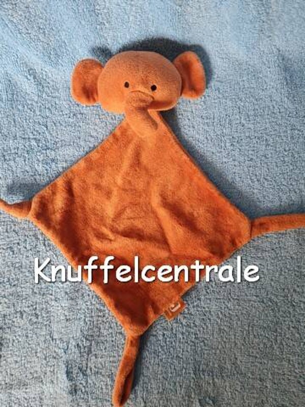 Jollein olifant Elephant knuffeldoek speendoek bruin