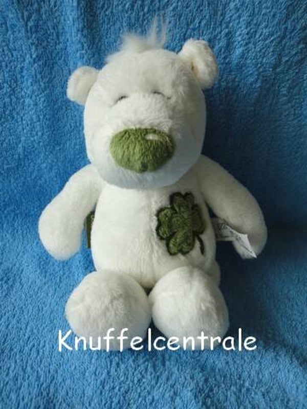 Tiamo beer wit ijsbeer met klaver 4 - 26 cm