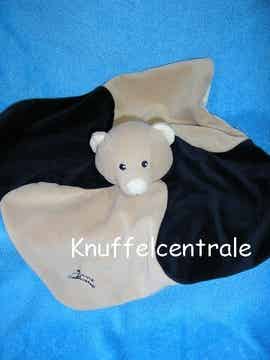 Tiamo Bruno Beer knuffeldoek tuttle zwart bruin (zonder label)