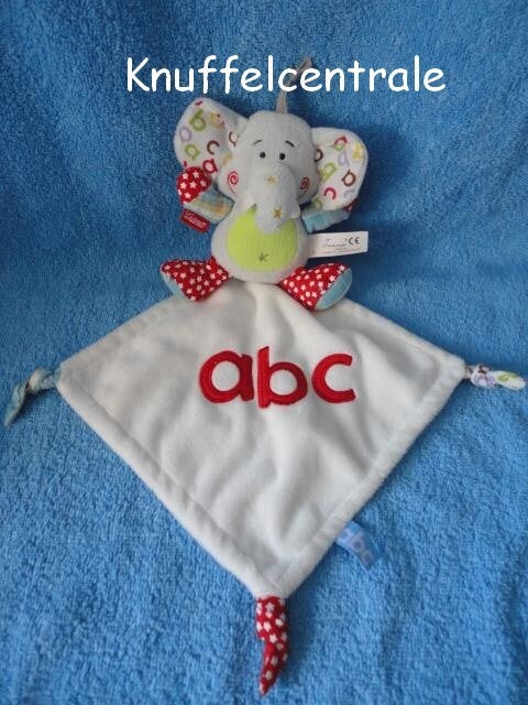 Tiamo Dani olifant ABC knuffeldoek