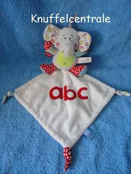Tiamo Dani olifant ABC knuffeldoek