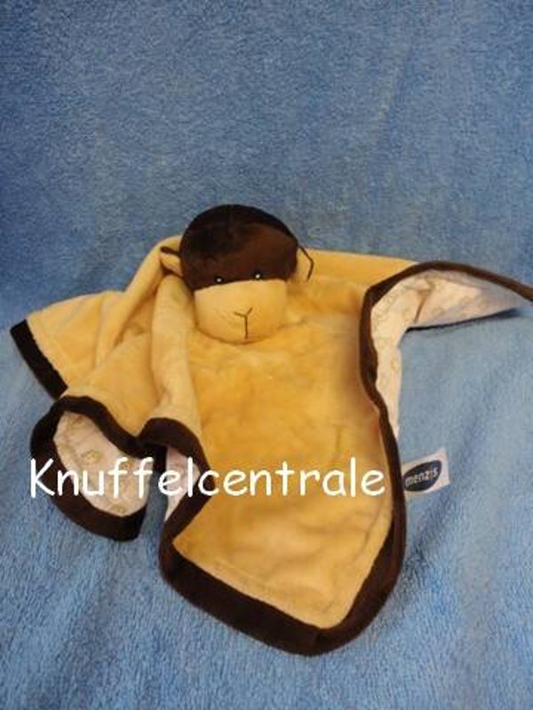 Menzis aap knuffeldoek bruin