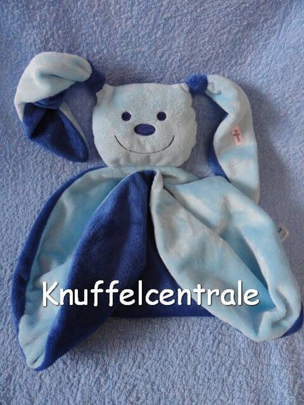 Difrax konijn knuffeldoek blauw lichtblauw