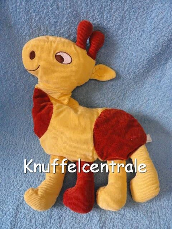 Hema Giraf Giraffe knuffel rib plat
