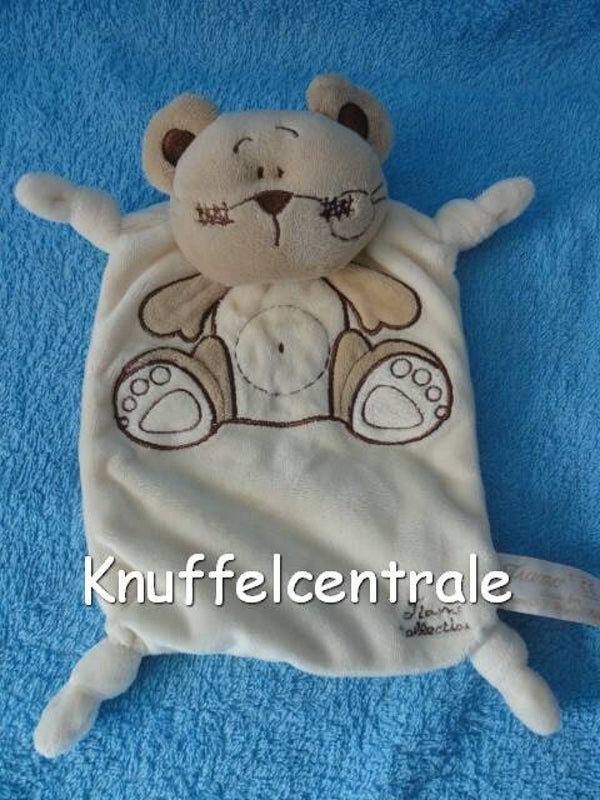 Tiamo Mandy The Mouse muis knuffeldoek beige