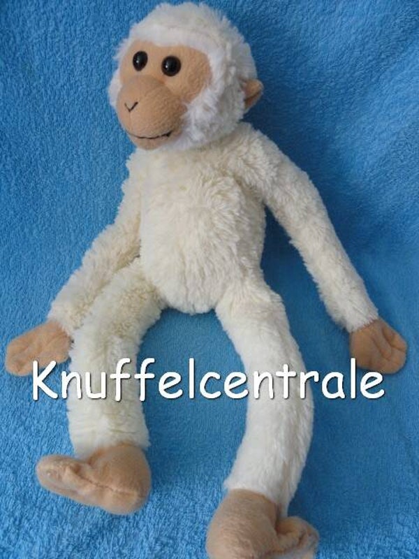 PIA Aap Slingeraap wit creme groot 40 cm