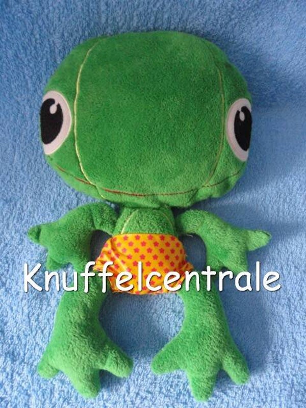 Frendz kikker groen plat met knisper (zonder label)