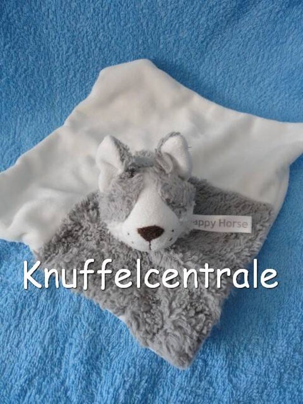 ​Happy Horse hond knuffeldoek wolf Husky Animal Farm
