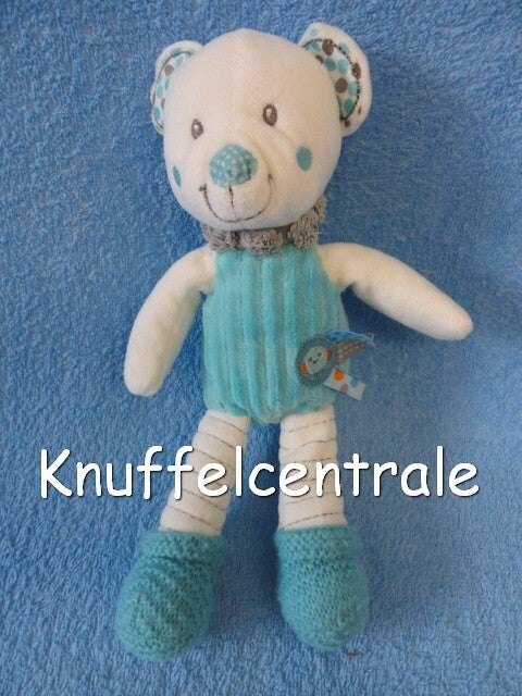 Nicotoy beer Simba blauw wit  28 cm