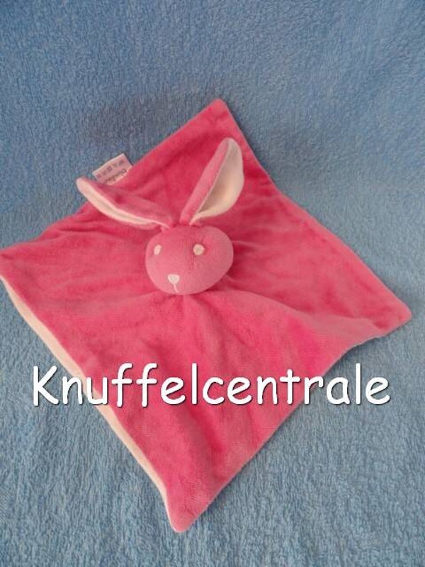 Bambino Konijn knuffeldoek fuchsia roze