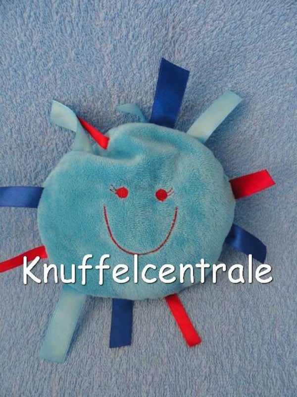 Difrax gezicht doekje met labels Sunshine blauw (zonder label)