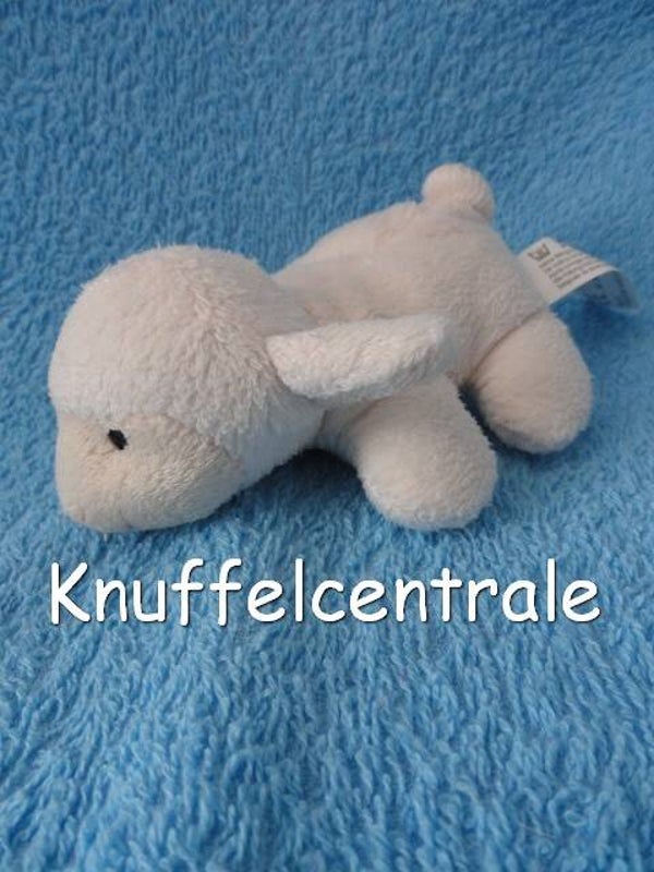 Hema schaap schaapje wit liggend plat 11 cm (zonder label)